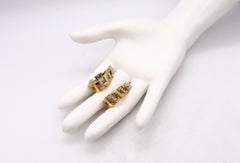 Cartier Paris Boucles d'oreilles étrusques en or 18 carats avec diamants 2,88 carats en VVS