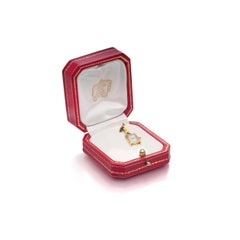 Cartier Paris 18KT Gold Miniature Tank Watch Charm Pendant, Original Box