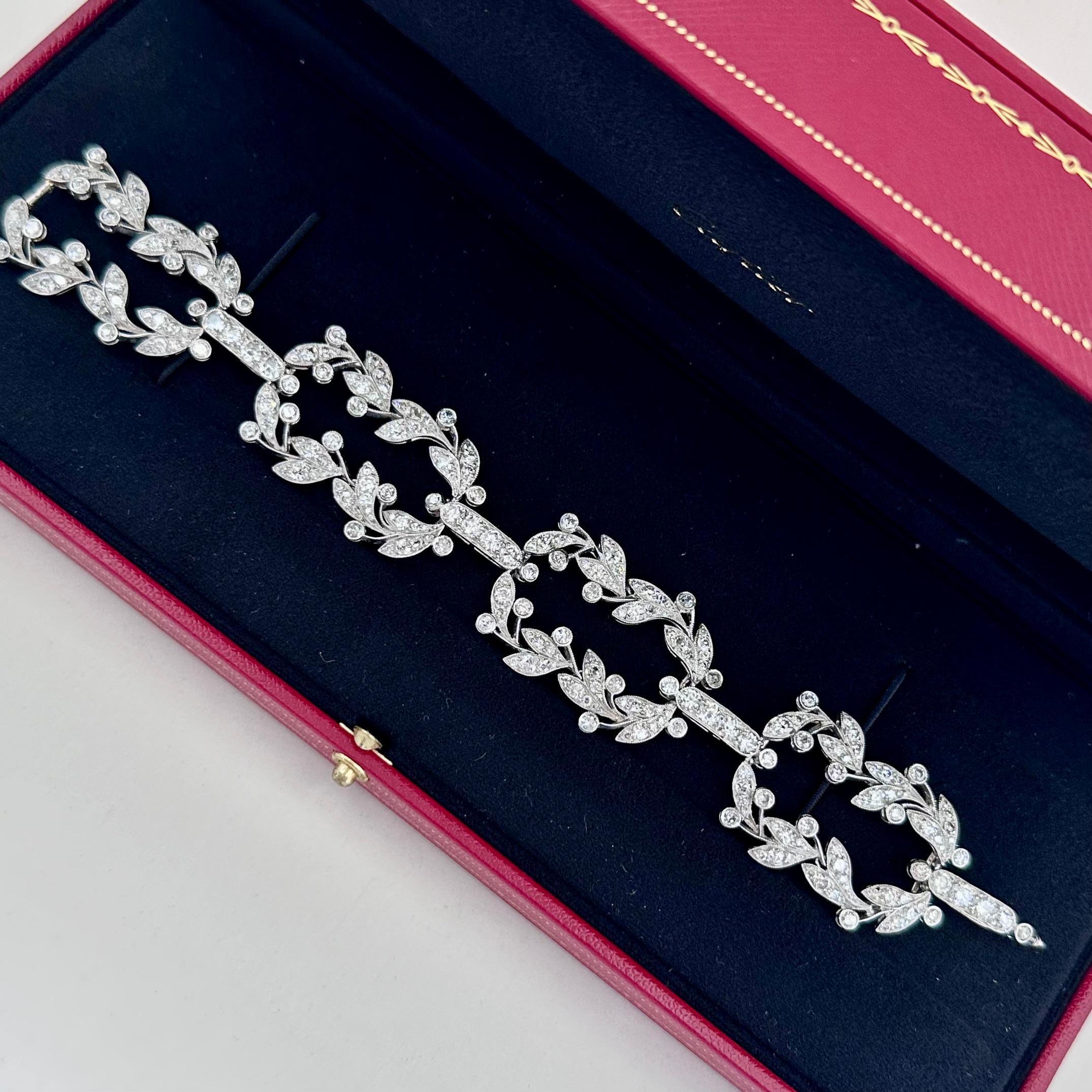 Cartier Paris 1910 Belle Epoque Diamantarmband  im Angebot 5