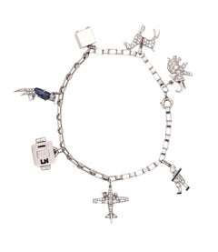 CARTIER París 1930 Pulsera Art Decó Platino y 3,06 qt en diamantes