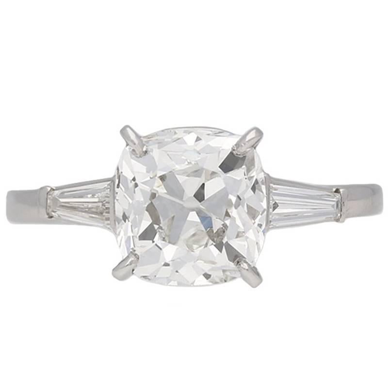 cartier cushion engagement ring