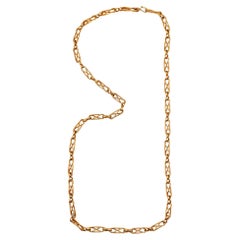 Cartier Paris 1960 George L'enfant Very Rare Geometric Chain in 18Kt Yellow Gold
