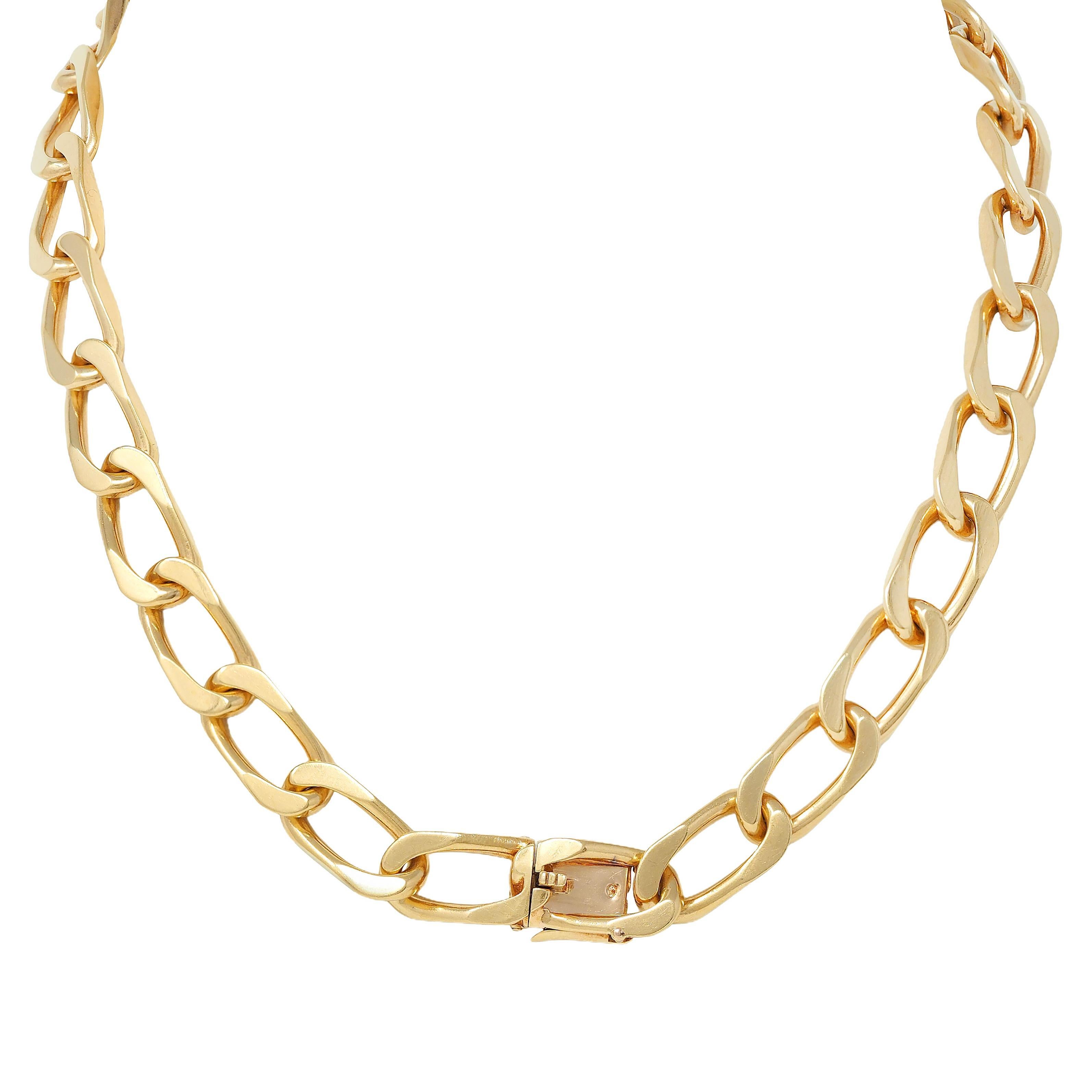 Cartier Paris 1960, smeraldo e diamante in oro giallo 18 carati, collana vintage a stazioni In condizioni ottime in vendita a Philadelphia, PA