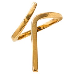 Cartier Paris 1970 By Dinh Van Geometric Sculptural Ring In 18Kt Yellow Gold
