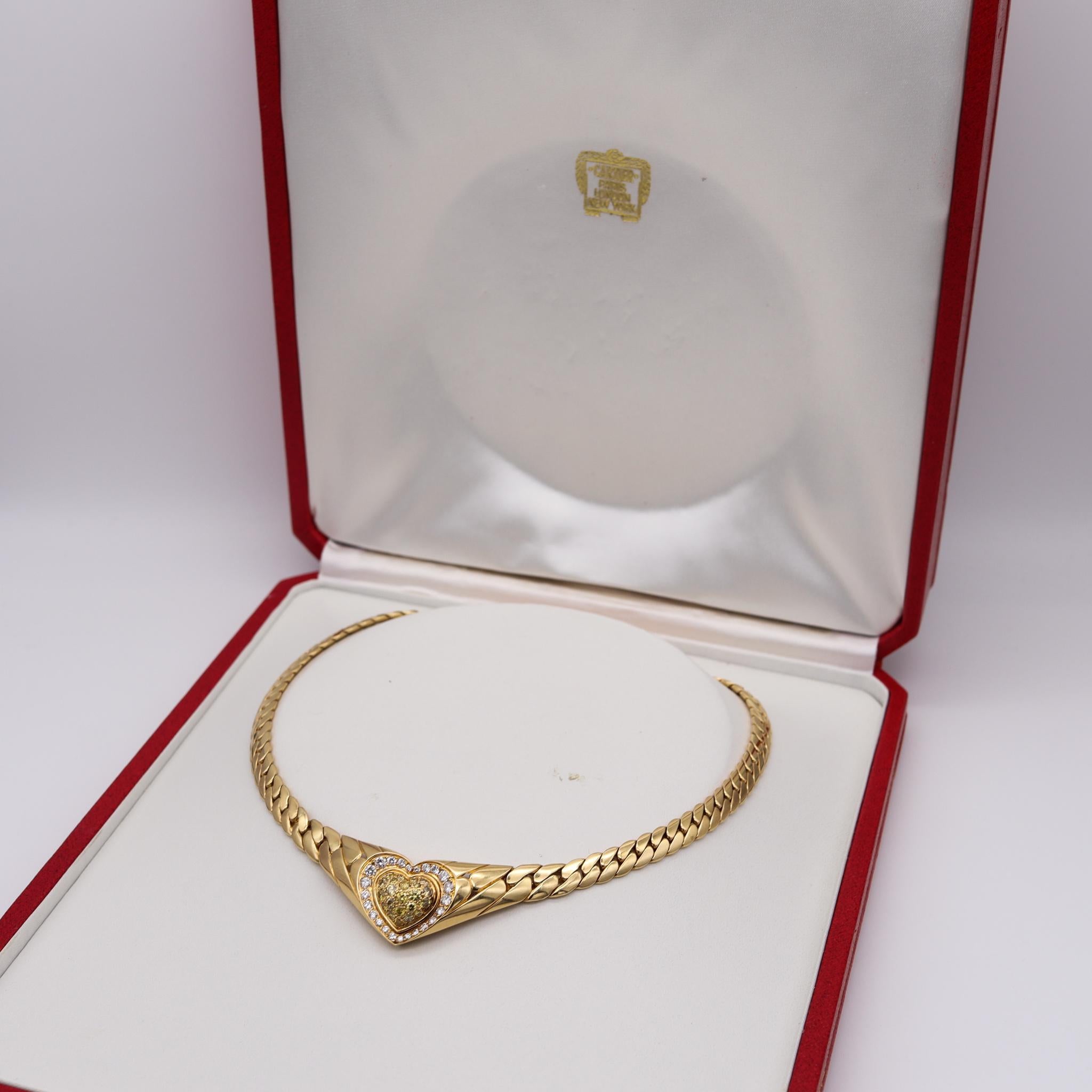 Cartier Paris 1970 by George L'enfant Necklace 18kt Gold with 4.17cts Diamonds 1