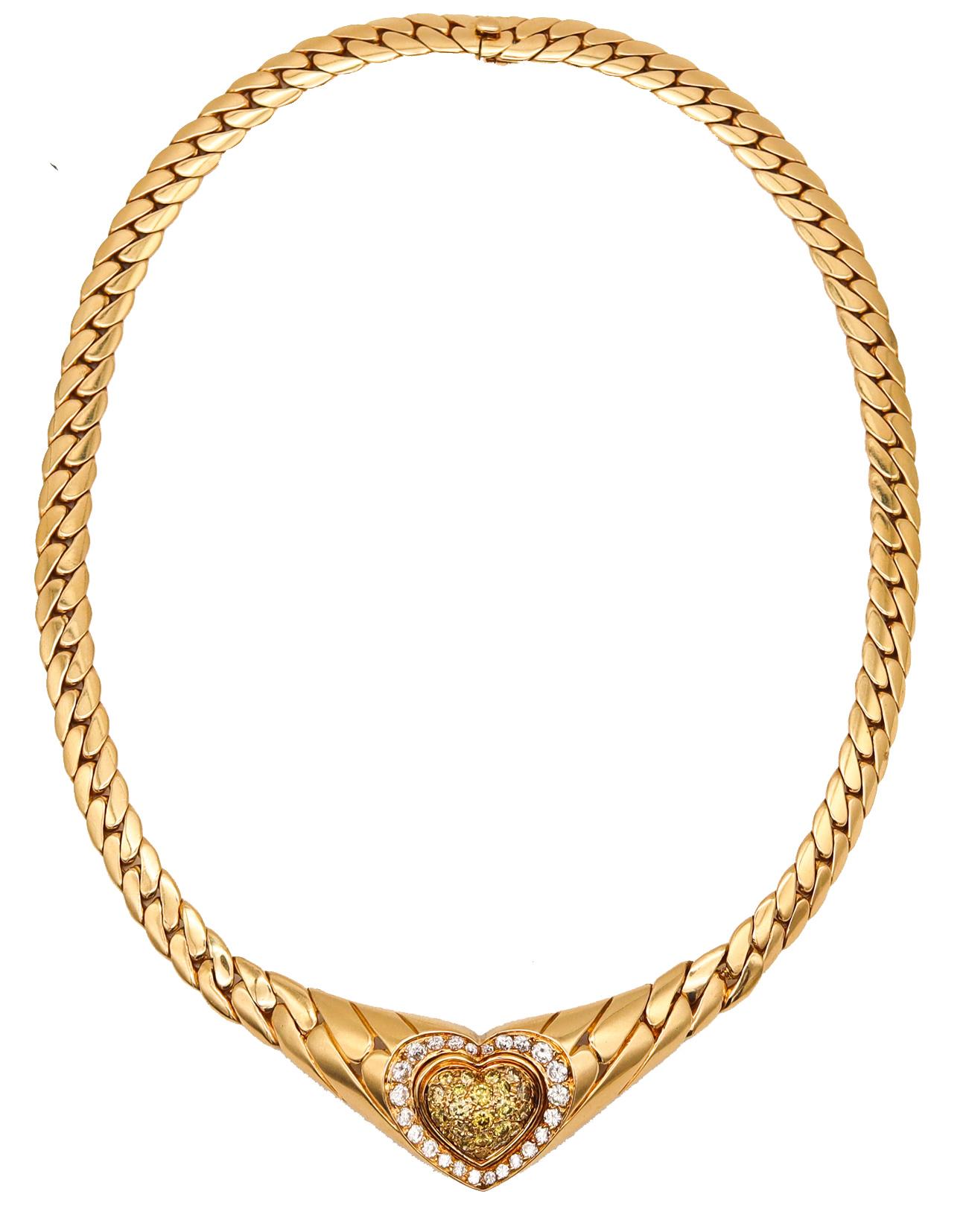 Cartier Paris 1970 by George L'enfant Necklace 18kt Gold with 4.17cts Diamonds