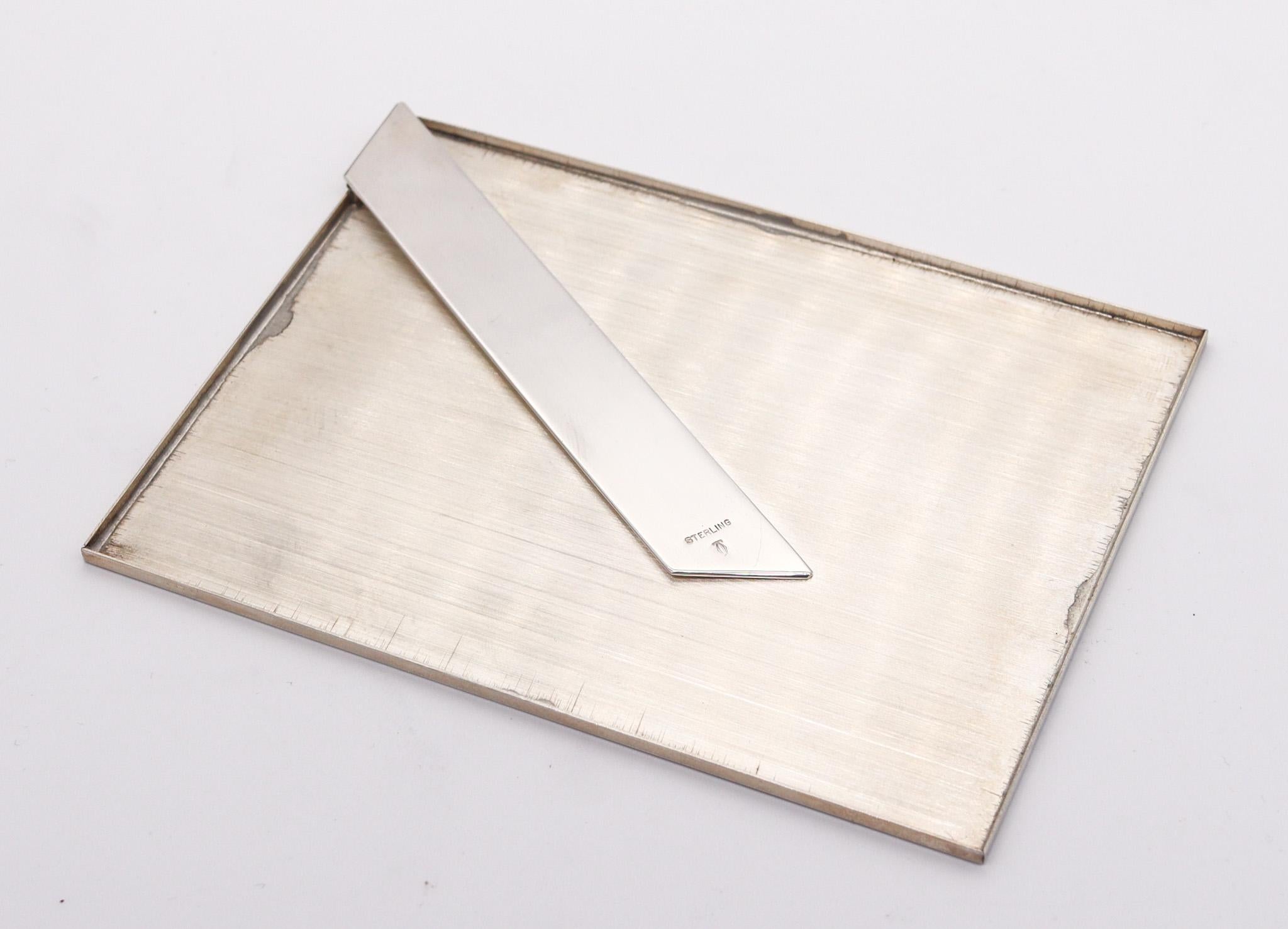 CARTIER Paris 1970 Important Dates Desk Calendar In .925 Sterling Silver In Box 3