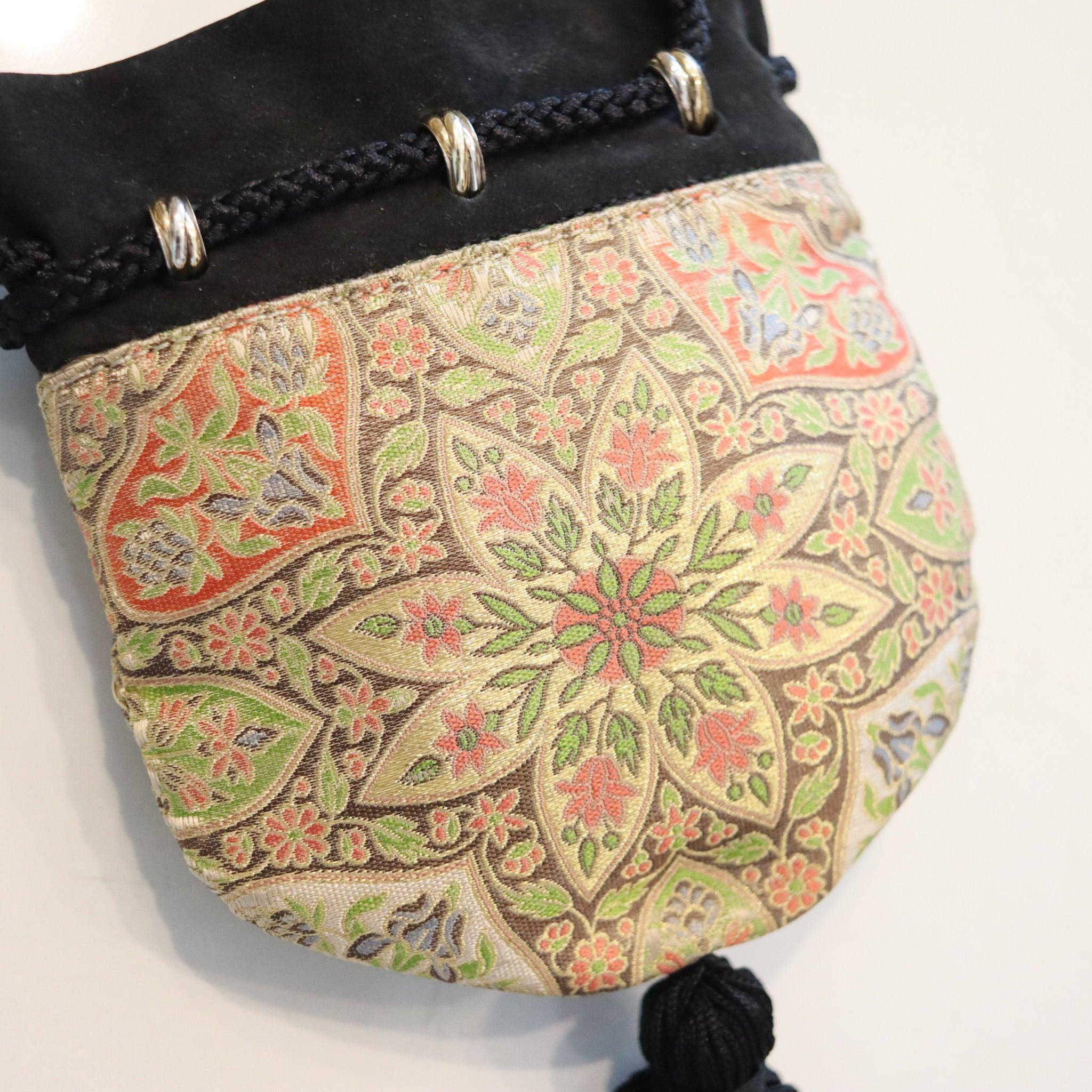 Oro Cartier Paris 1970 Select Trinity Portafoglio in seta Mughal e oro 18 carati in vendita