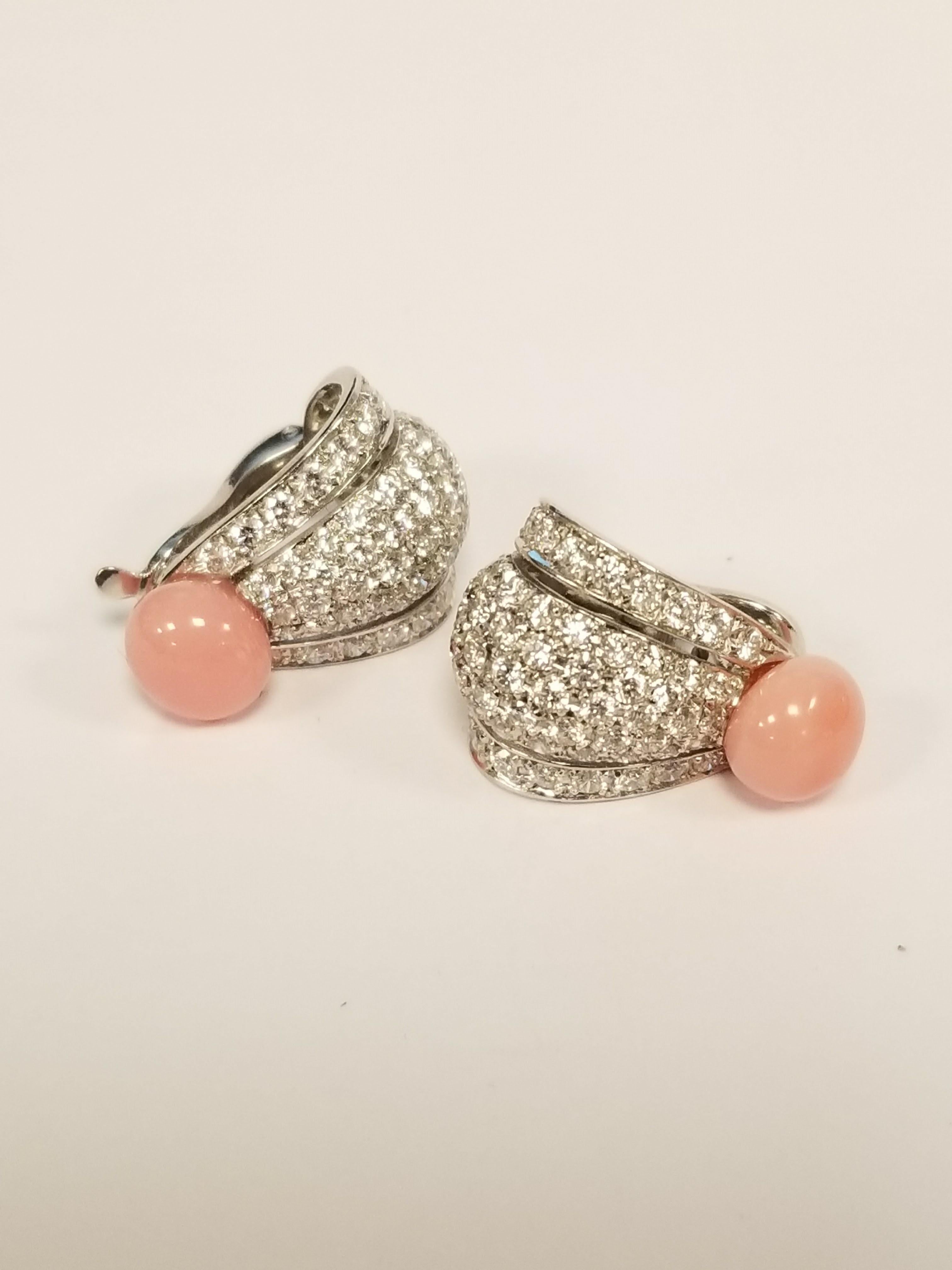 conch pearl earrings