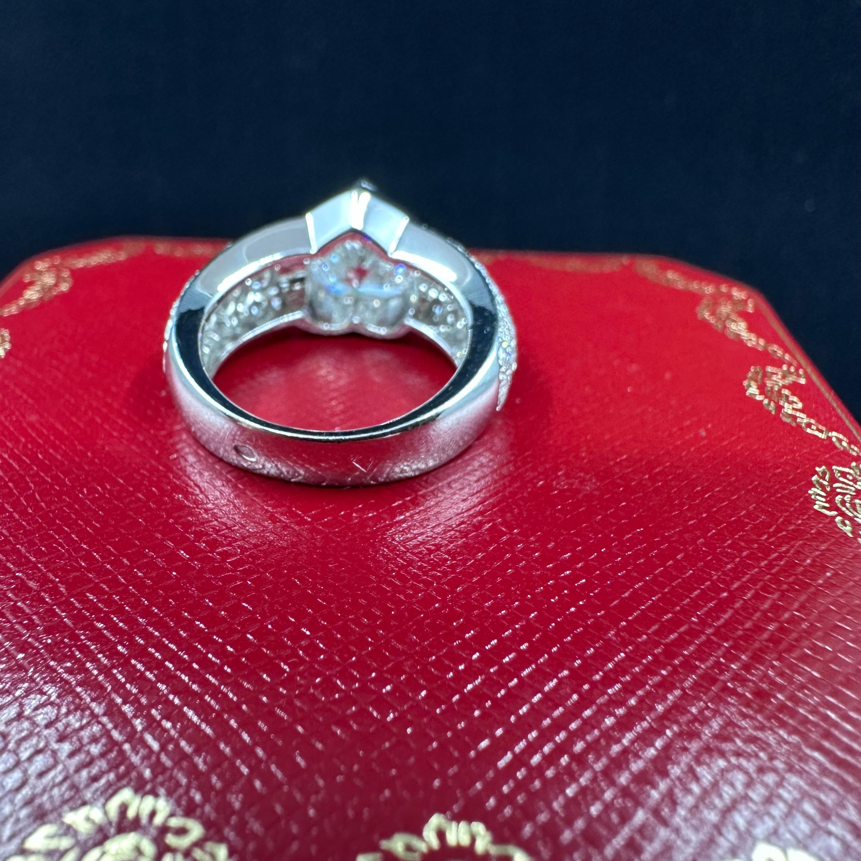 Cartier Paris 3.32 ct D Flawless Diamond Ring  For Sale 1