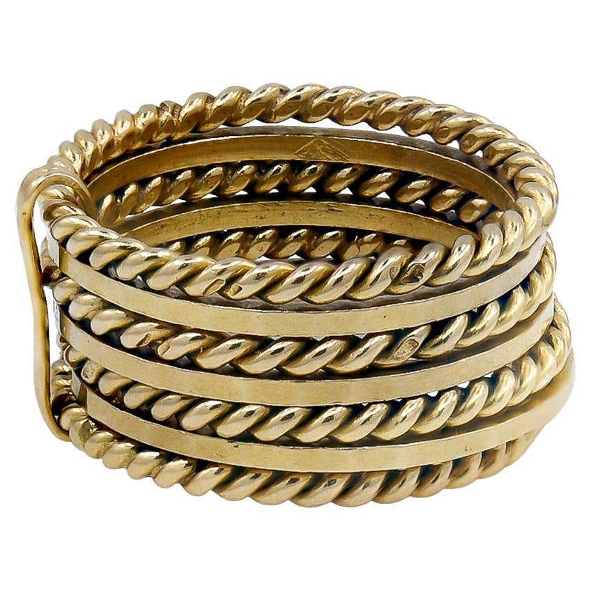 CARTIER Signature CC Ring with Diamonds at 1stDibs | cartier cc ring ...
