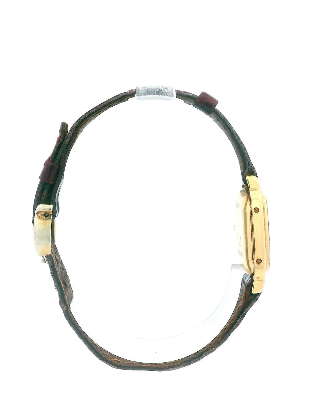 Cartier Paris 7825 18K  Mechanische Vintage-Uhr aus Gelbgold im Angebot 2