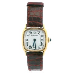 Cartier París 7825 18K  Reloj mecánico vintage de oro amarillo