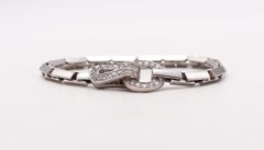 CARTIER Paris Agraph Buckle Bracelet In 18Kt Gold With 1.75 Cwt In VVS Diamonds