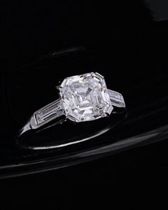 Cartier Paris, Antique Asscher Cut GIA 1, 83 Carat G/VVS2 Diamond Ring, C. 1920