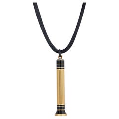 Cartier Paris Collana con ciondolo a matita in smalto e diamanti Art Deco