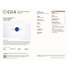 Cartier Paris Art Deco Royal Blue 2.3 Carat No Heat Sapphire and Diamond Ring