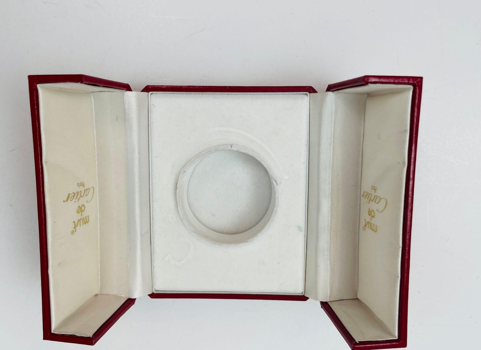 Cartier Paris Art Deco Orologio da tavolo da viaggio placcato oro 24 carati in vendita 5