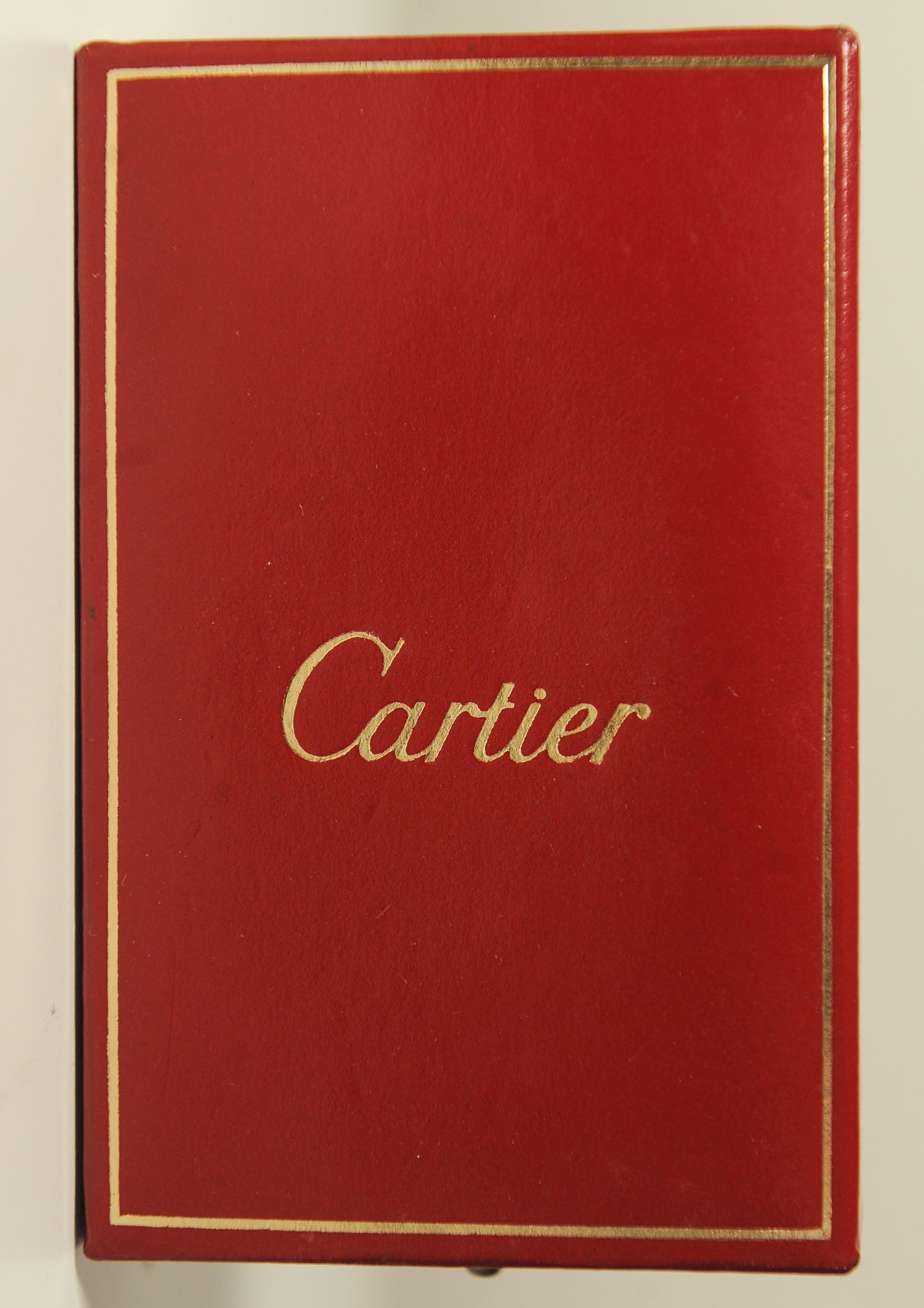 French Cartier 18ct Gold Plate Rare Bark Design Cigarette Lighter In Cartier Box For Sale