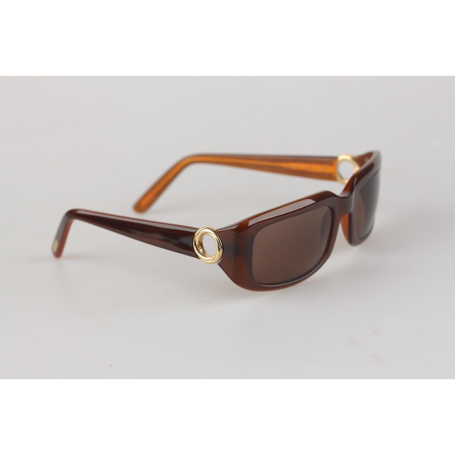 Cartier Paris Brown Women Small Sunglasses T8200319 New Old Stock In New Condition In Rome, Rome