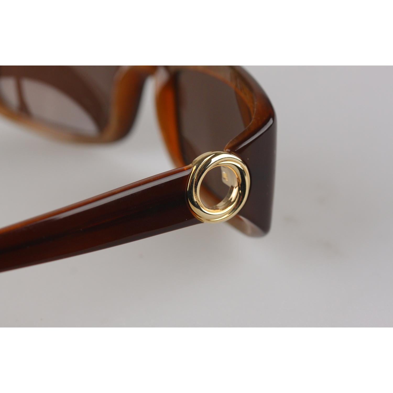 Cartier Paris Brown Women Small Sunglasses T8200319 New Old Stock 2