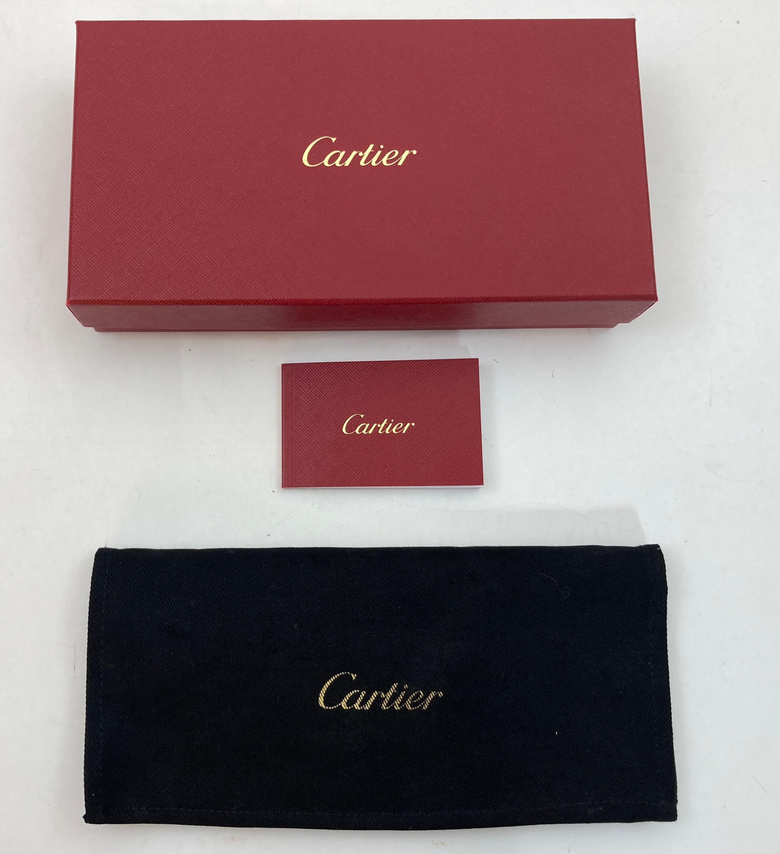 Cartier Paris Burgundy Calfskin Leather Luggage Tag For Sale 8
