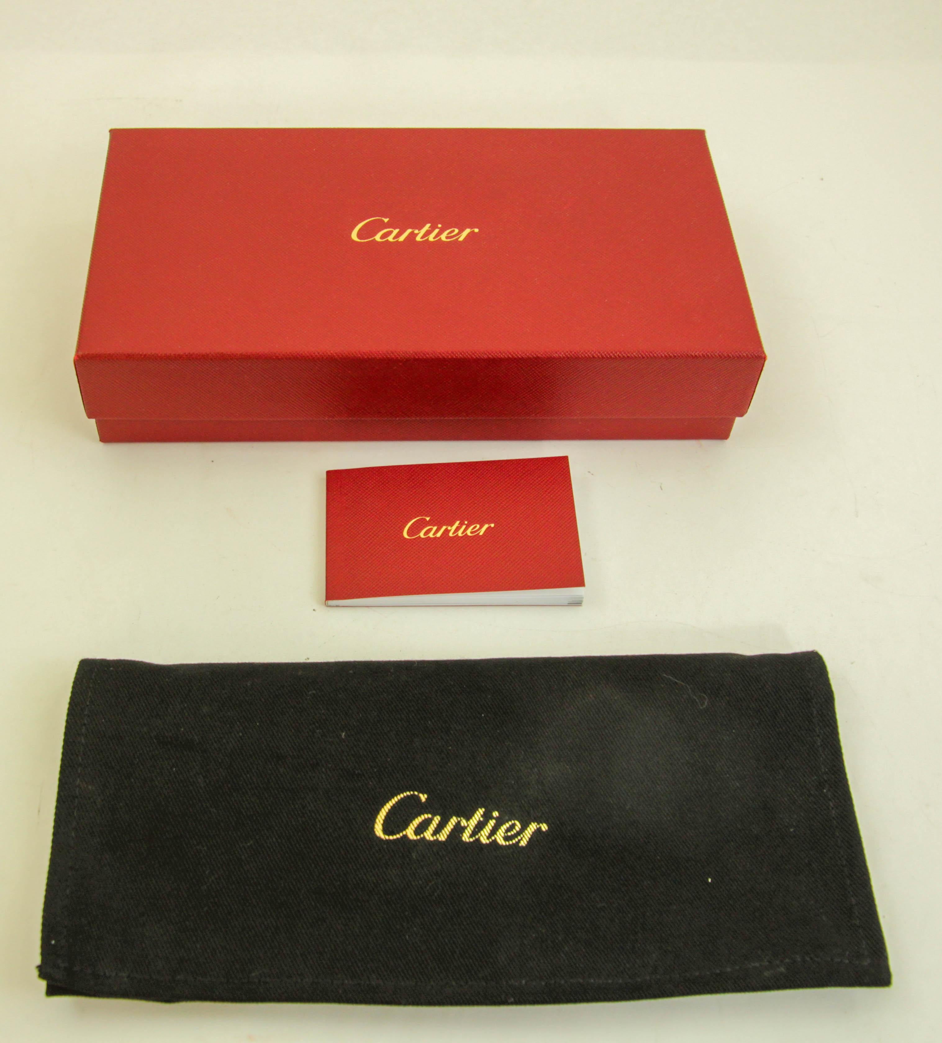 Cartier Paris Burgundy Calfskin Leather Luggage Tag For Sale 2