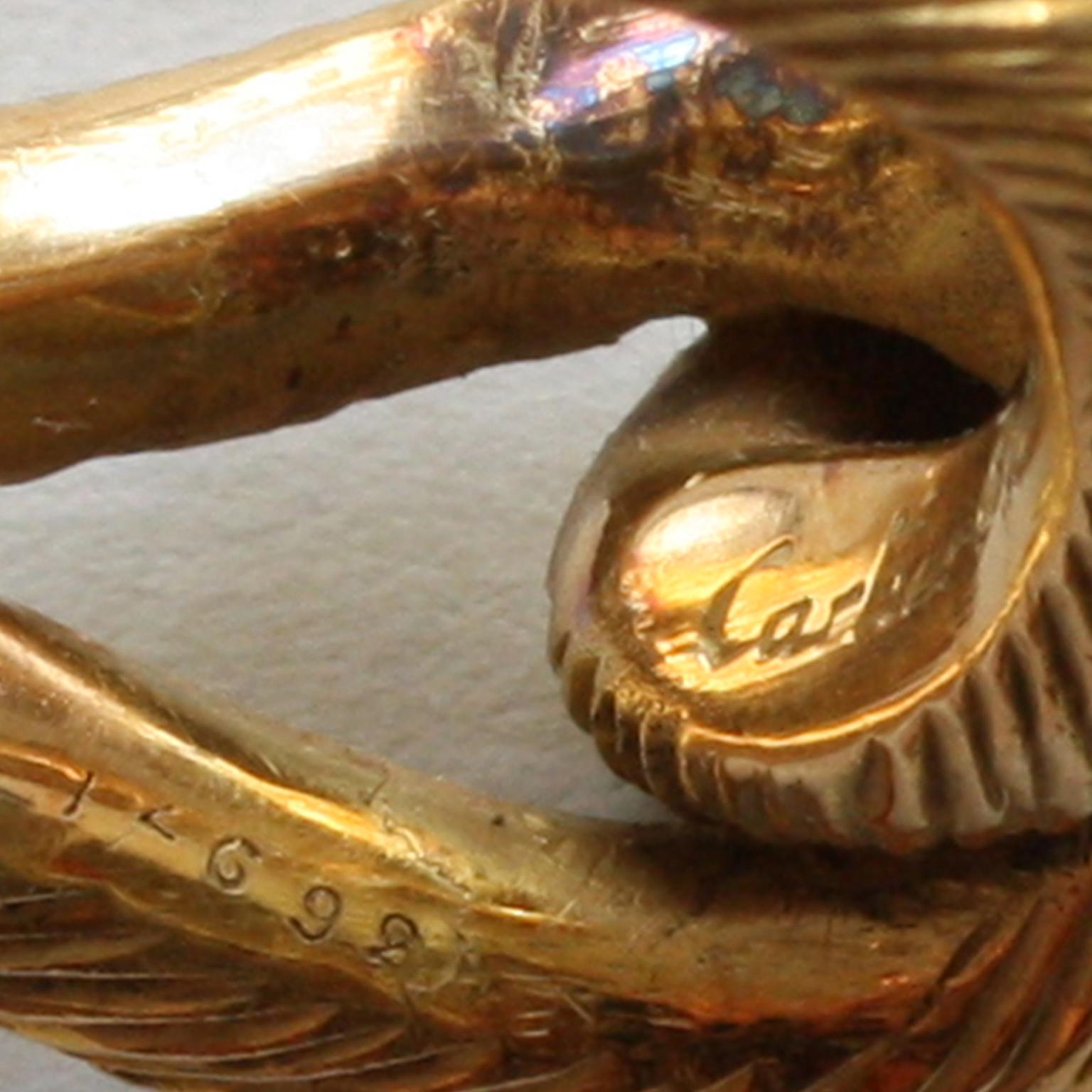 Cartier Paris by Georges Lenfant Gold Knot Bracelet and Ring 3