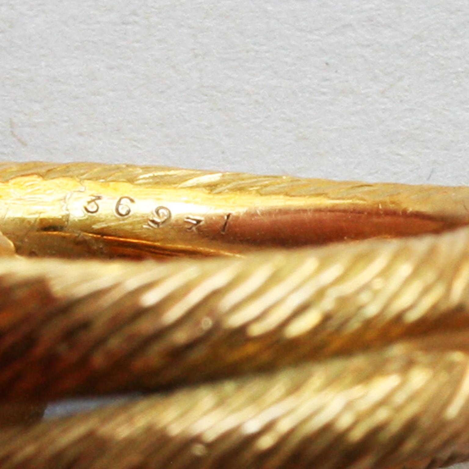 Cartier Paris by Georges Lenfant Gold Knot Bracelet and Ring 4