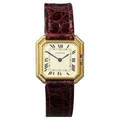 Cartier Paris Centure Vintage Yellow Gold Mechanical Wrist Watch