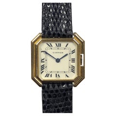 Cartier Paris Centure Yellow Gold Mid Size Mechanical Wrist Watch