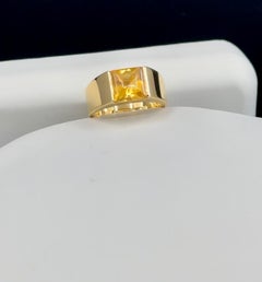 Cartier Paris Citrine Tank Band Ring