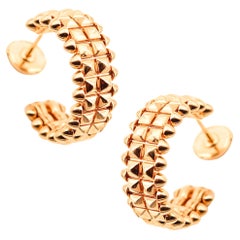 CARTIER Paris Clash De Cartier Hoops Earrings In Solid 18Kt Rose Gold In Box