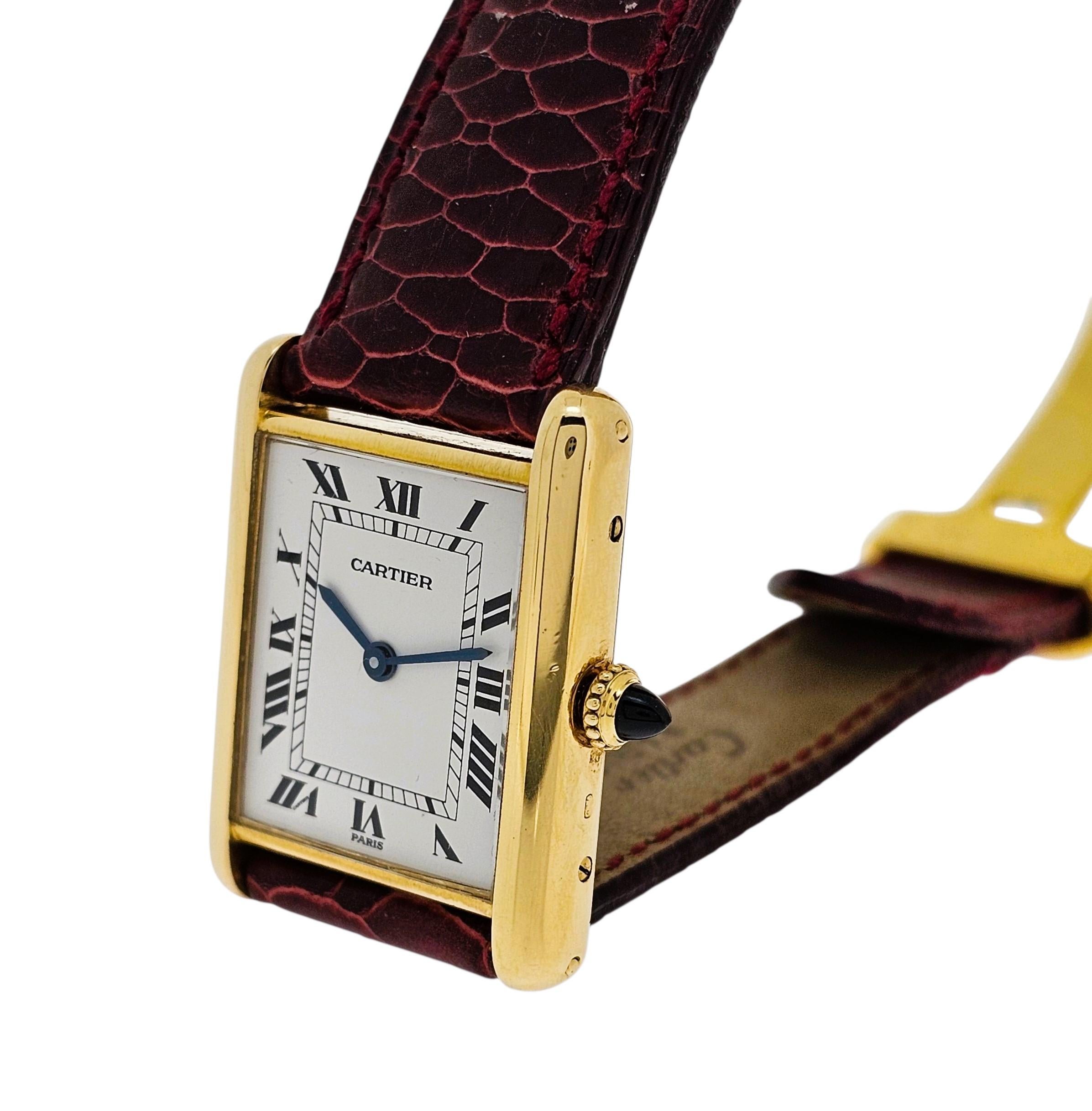 Cartier Paris Classic Tank LC GM Große Tankuhr ca. 1973-1978 im Zustand „Hervorragend“ im Angebot in Santa Monica, CA