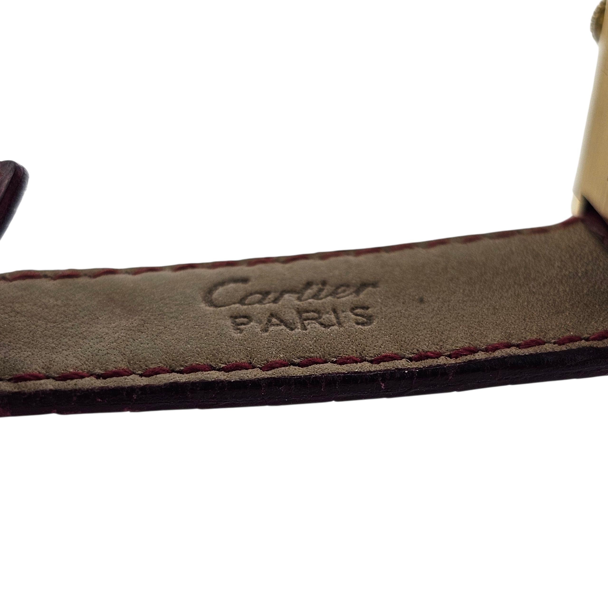 Cartier Paris Classic Tank LC GM Große Tankuhr ca. 1973-1978 im Angebot 3