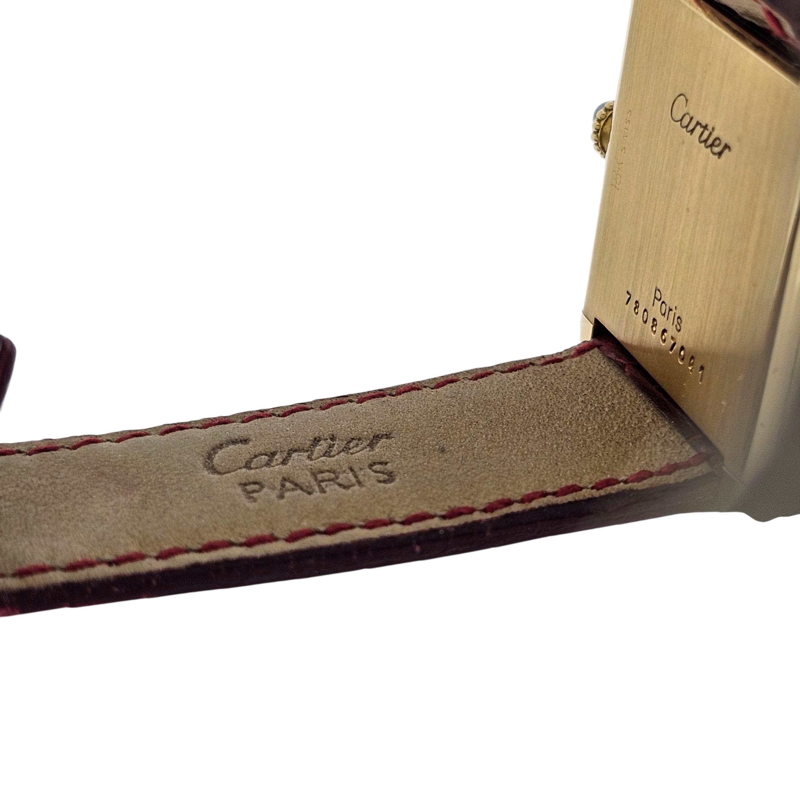 Cartier Paris Classic Tank LC GM Große Tankuhr ca. 1973-1978 im Angebot 4