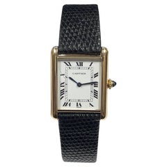 Cartier Paris Classic Montre-bracelet mécanique Tank en or jaune