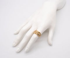 Cartier Paris Cocktail Ring in 18Kt Yellow Gold with 0.50 Cts in VS Diamonds