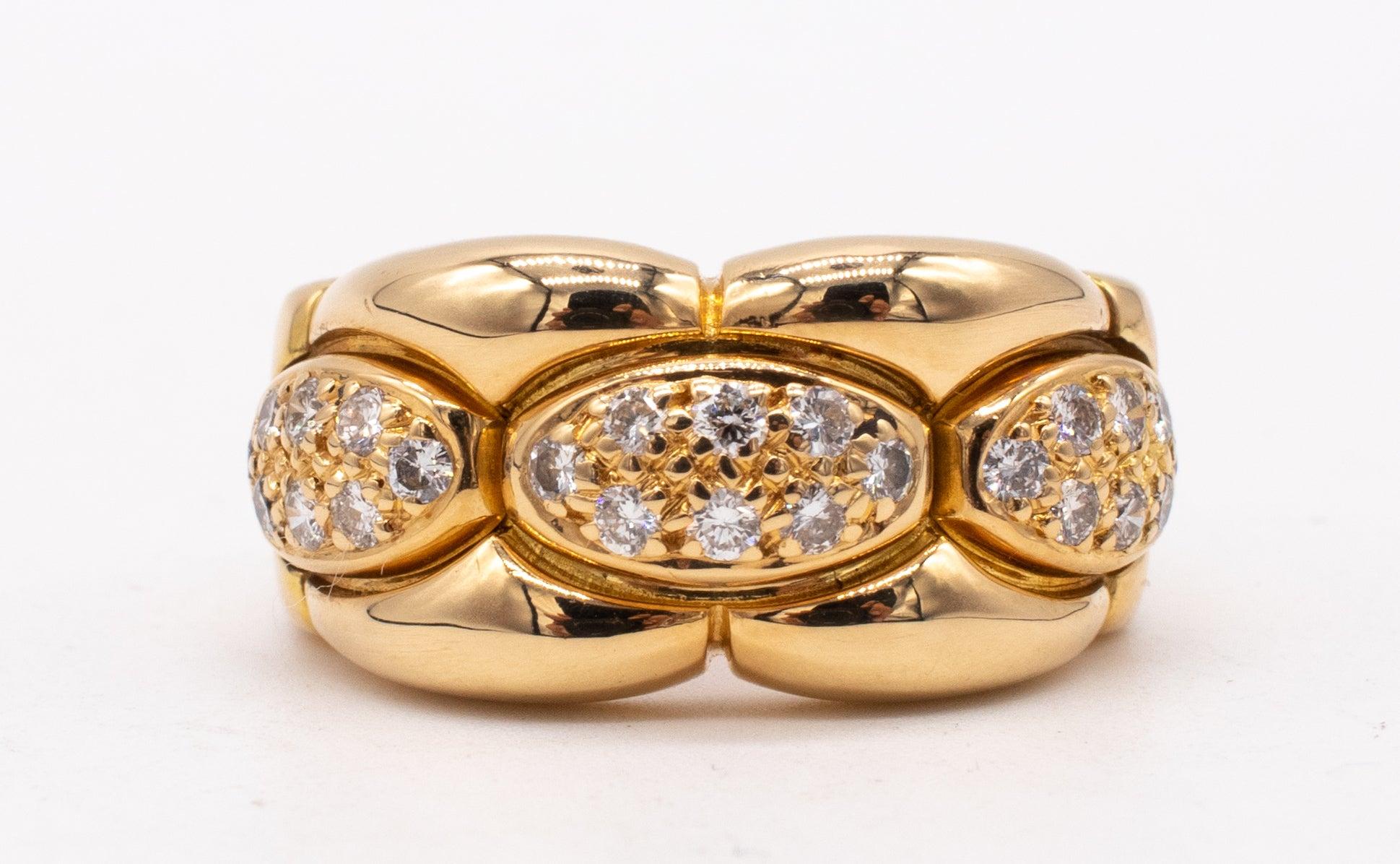 Cartier Paris Cocktail Ring in 18Kt Yellow Gold with 0.50 Cts in VS Diamonds 1