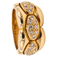 Cartier Paris Cocktail Ring in 18Kt Yellow Gold with 0.50 Cts of VS Diamonds