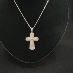 Cartier Paris Collier pendentif croix de diamants