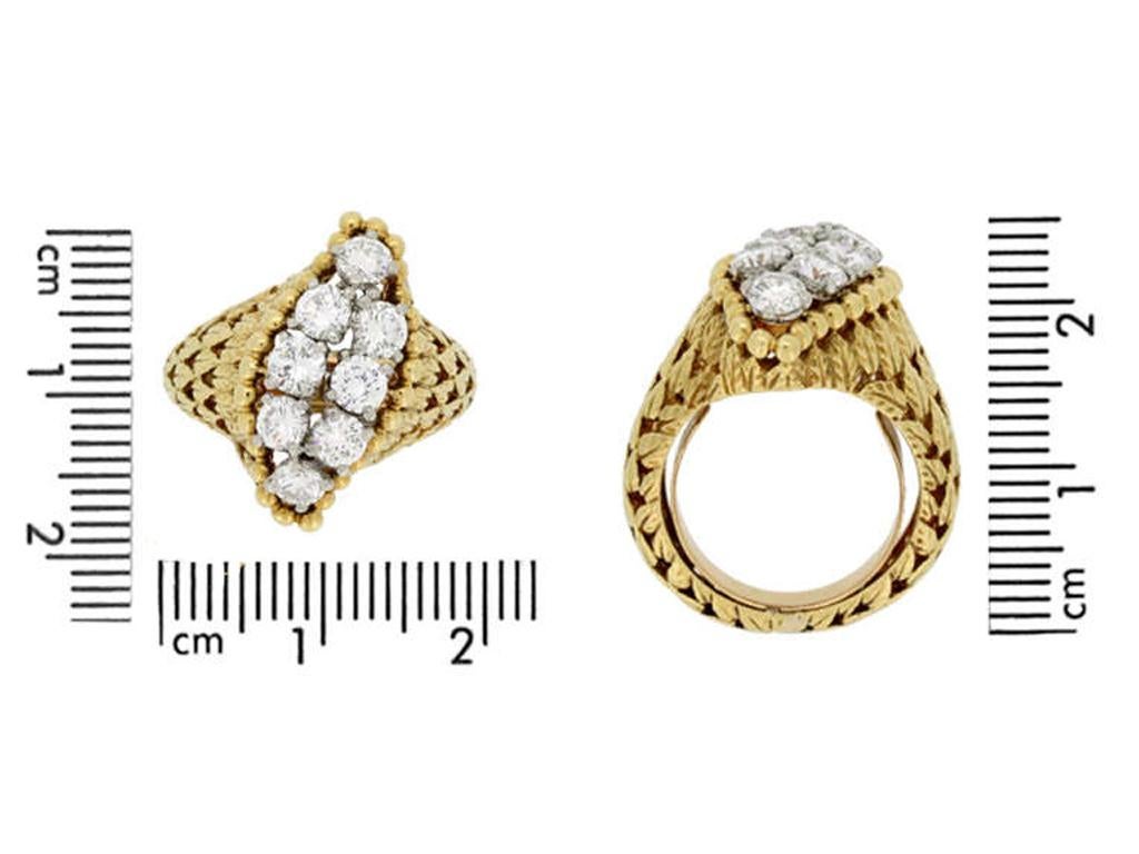 Women's Cartier Paris Diamond Dress Ring For Sale