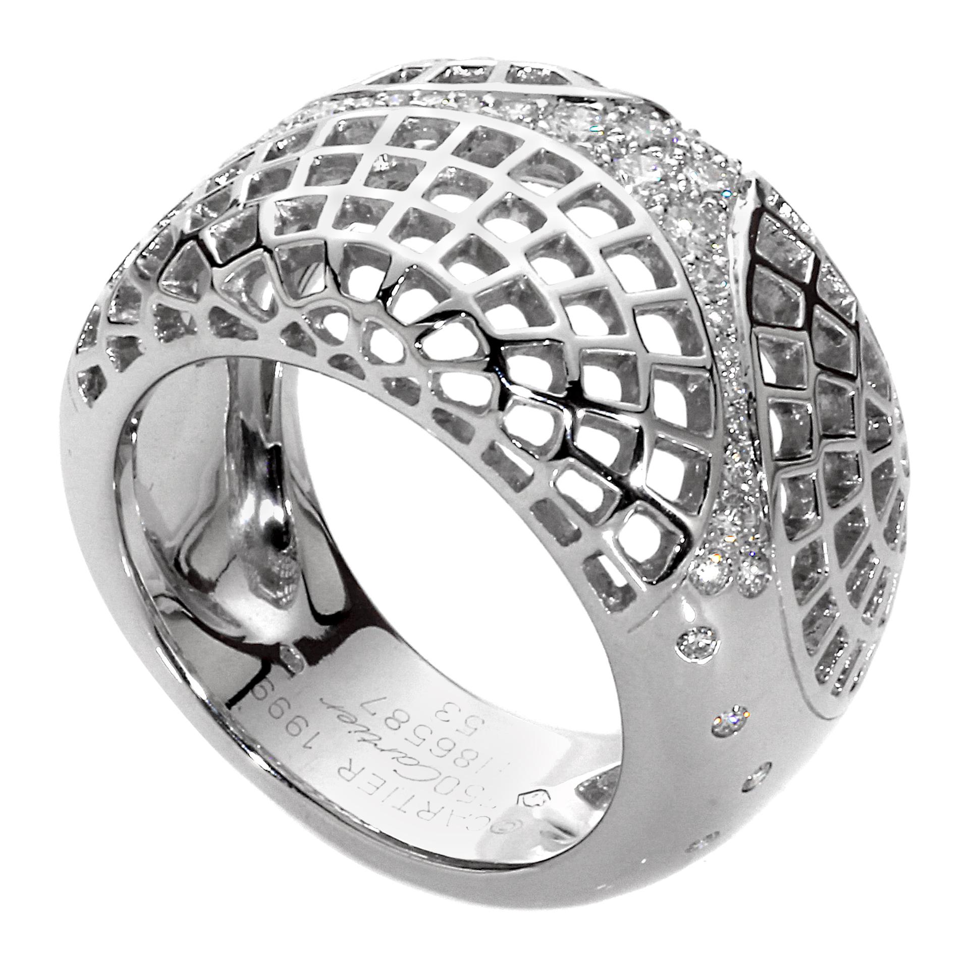 Cartier Paris Diamond Gold Ring