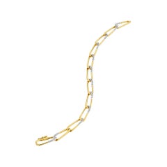 Cartier Paris Diamond Gold Vintage Link Bracelet