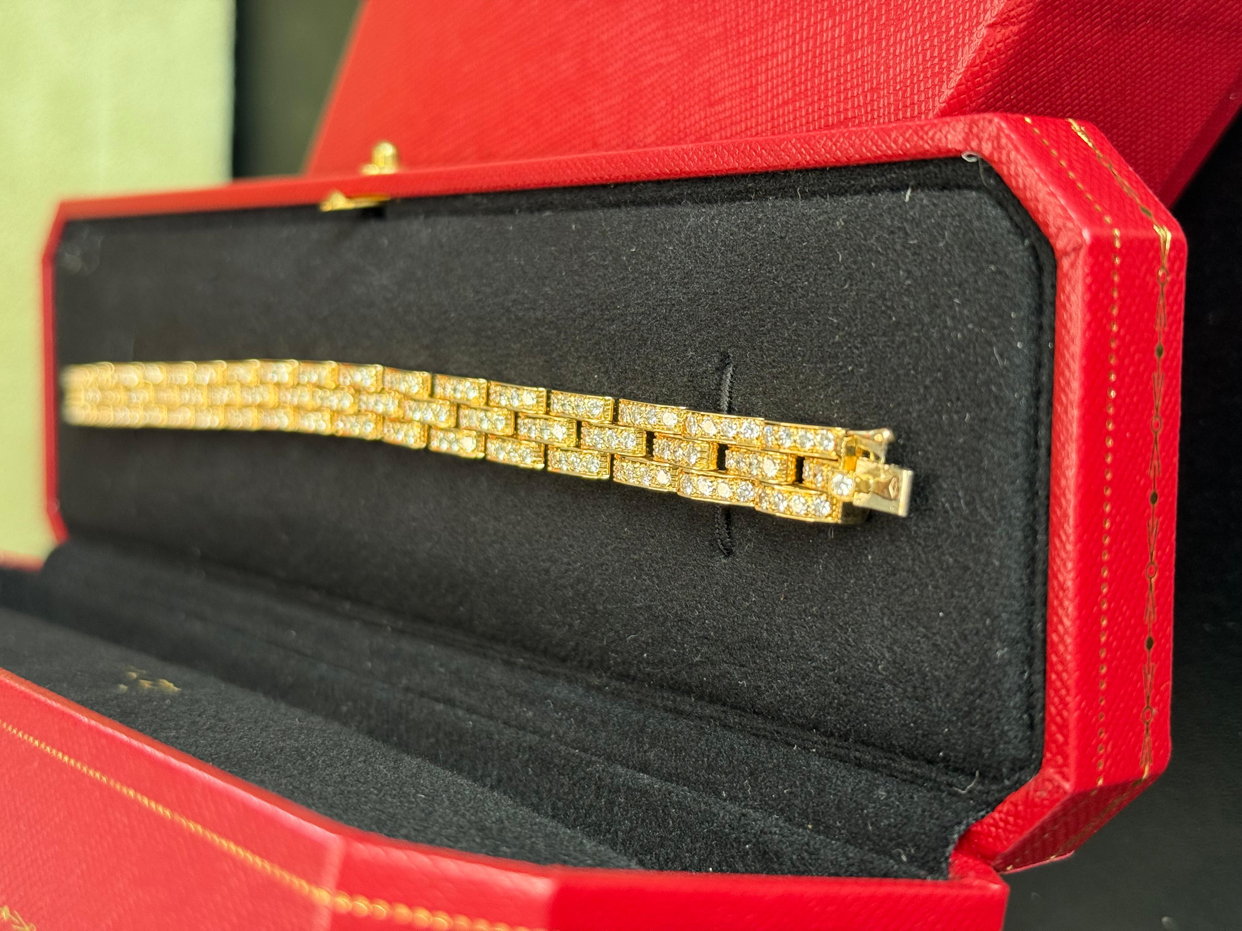 Bracelet panthère à diamants de Cartier Paris en vente 7