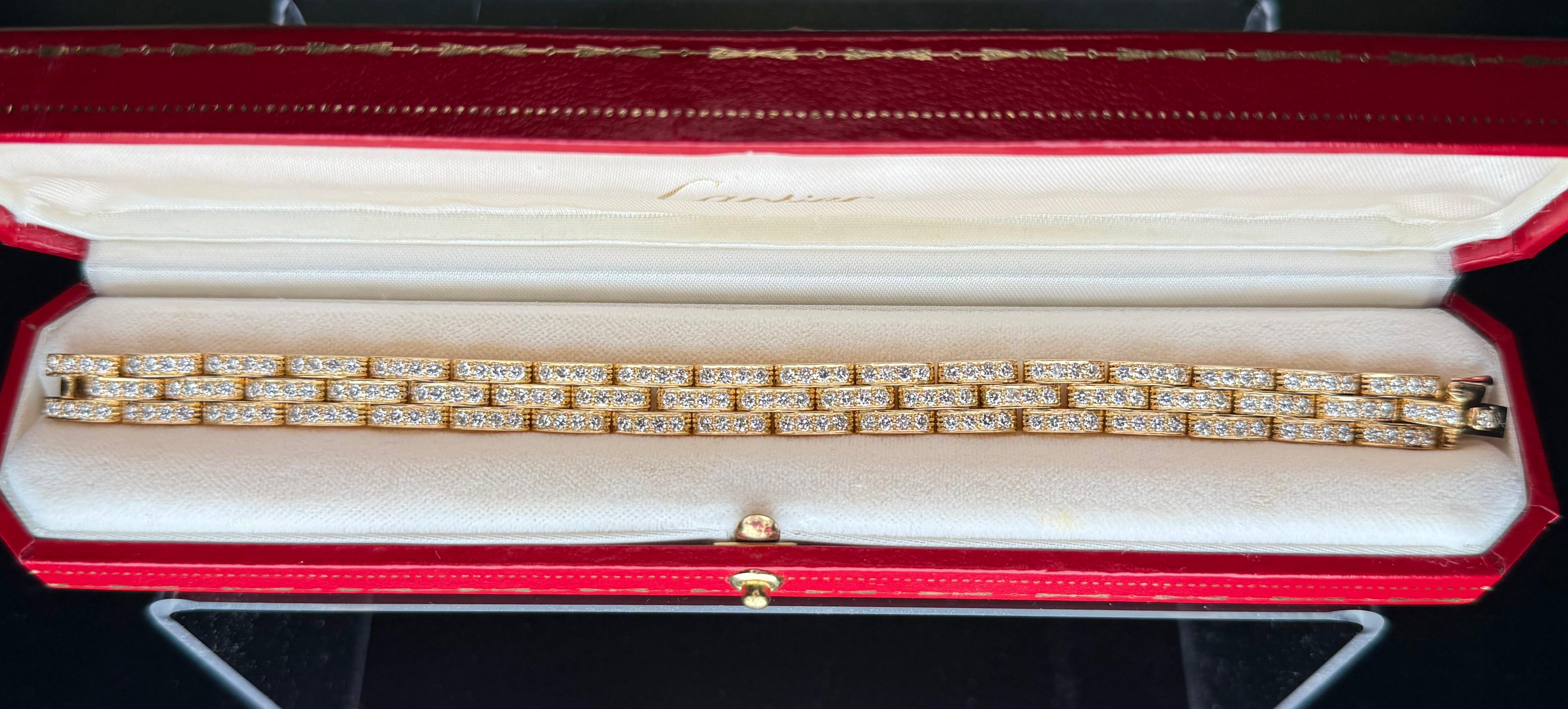 Bracelet panthère à diamants de Cartier Paris Pour femmes en vente
