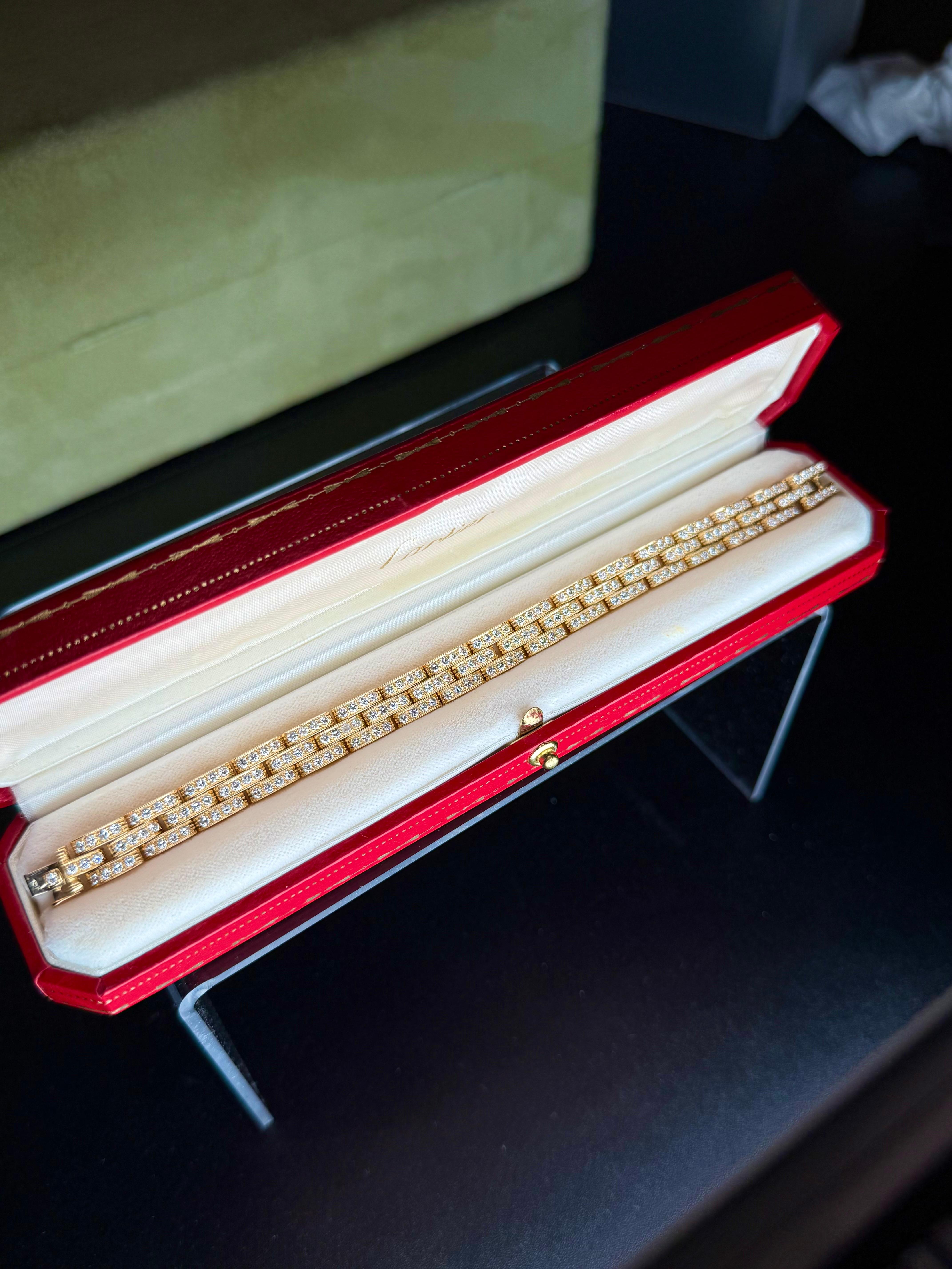 Bracelet panthère à diamants de Cartier Paris en vente 1