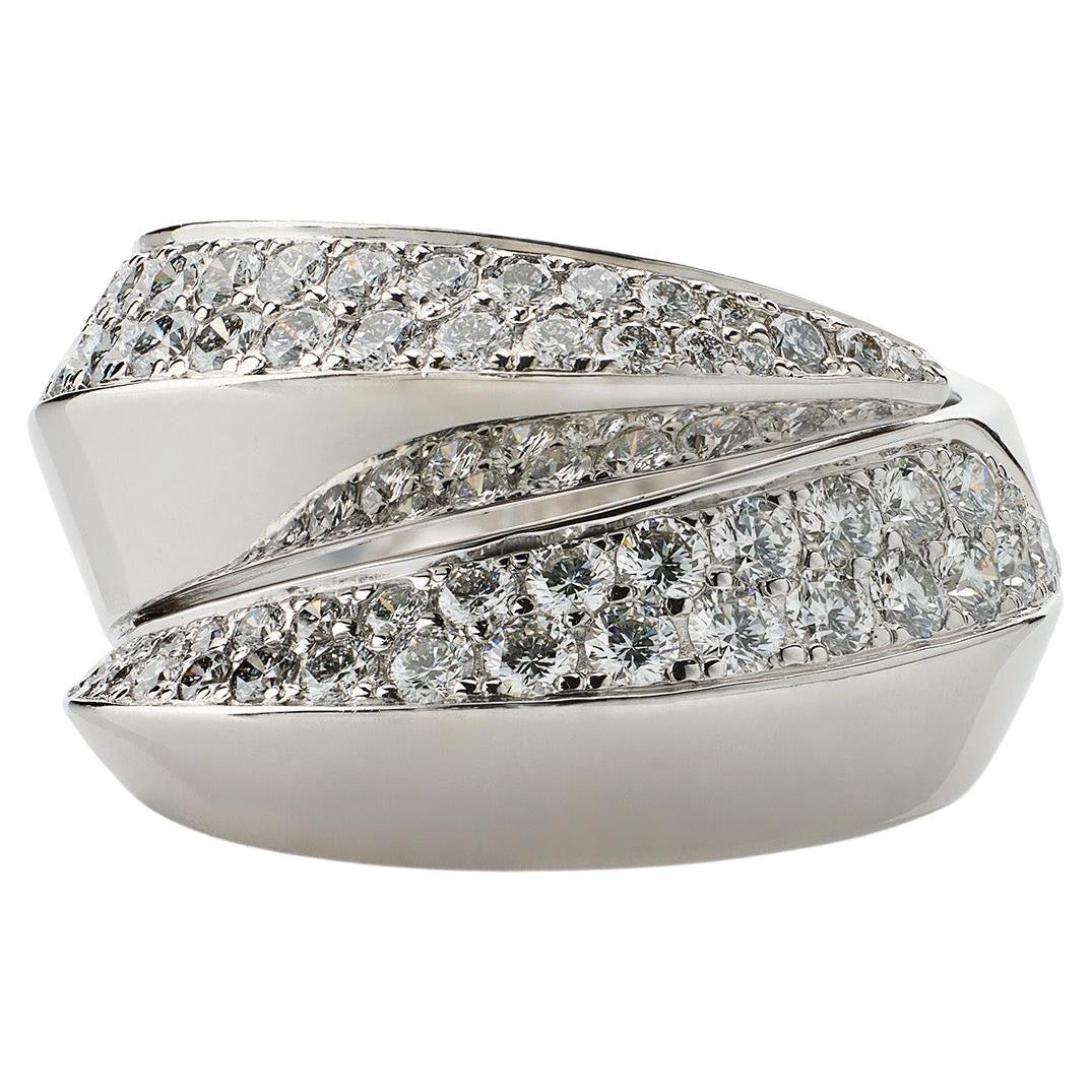Cartier Paris Diamond "Panthère Griffe" Ring For Sale