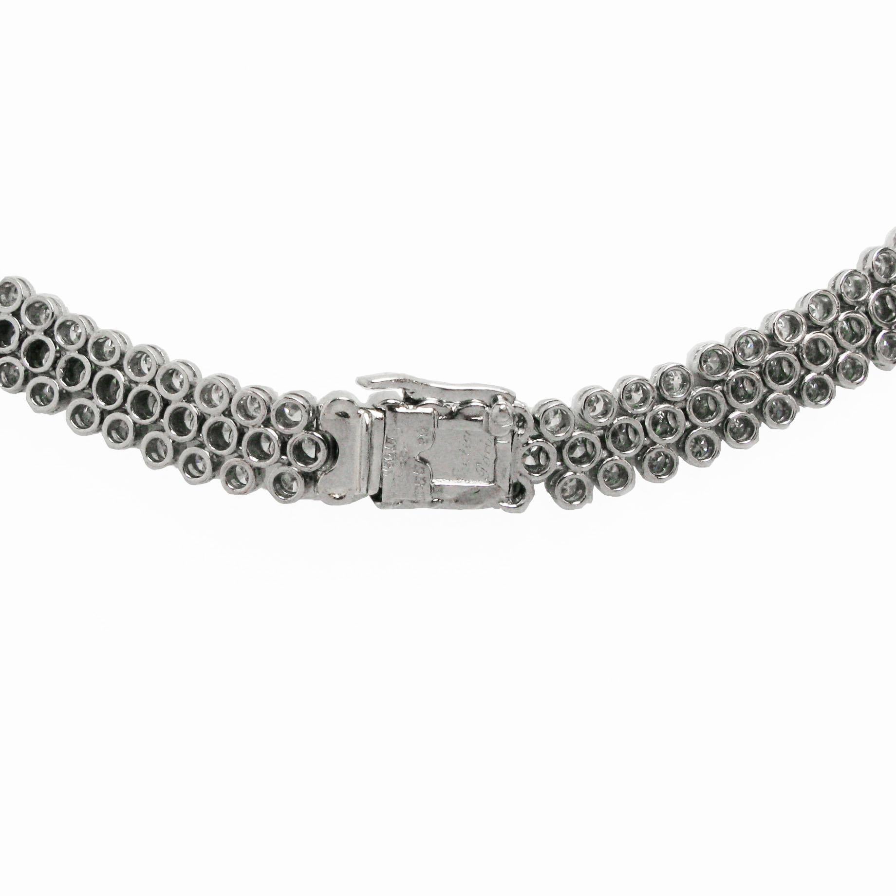 Art Deco Cartier Paris Diamond Platinum Necklace