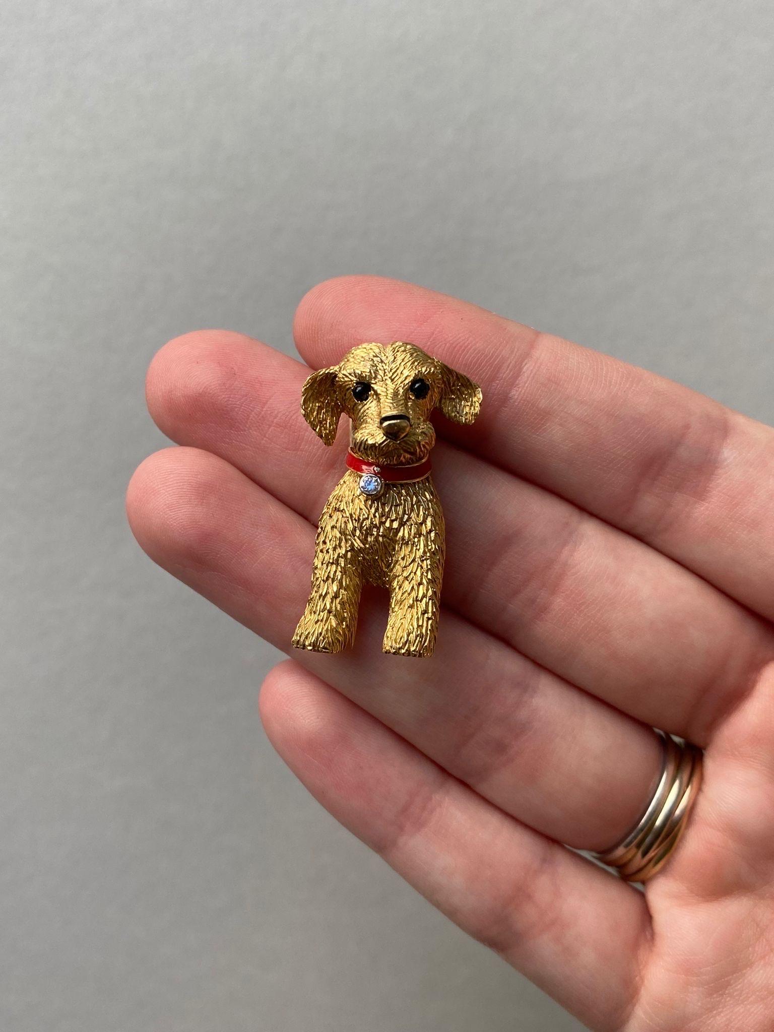 Cartier Paris Dog Brooch In Good Condition In Amsterdam, NL